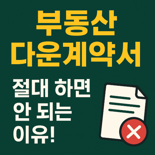 부동산 다운계약서