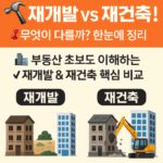 재개발 재건축 차이